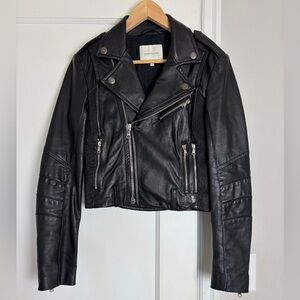 Pierre Balmain Leather Biker Jacket